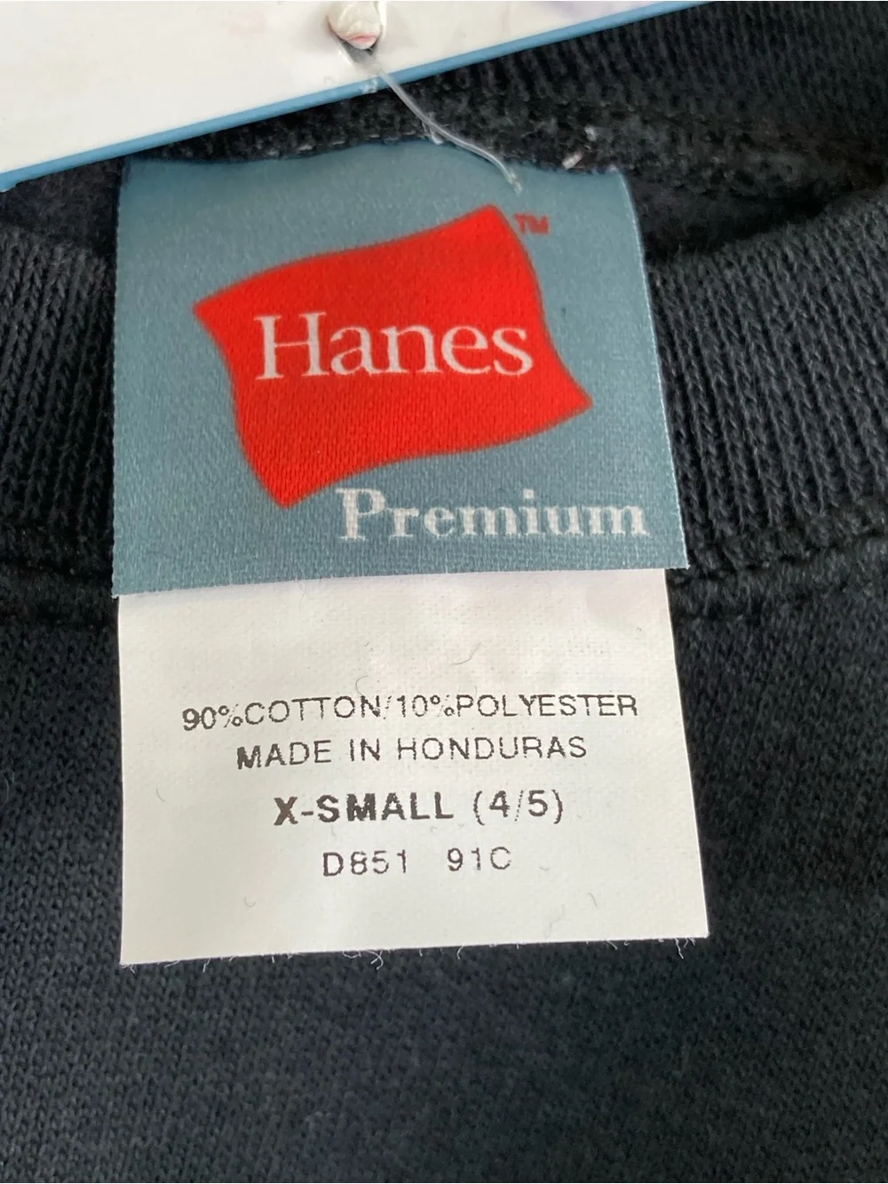 Hanes Premium Boys Black Sweatshirt Size XS 4/5 NWT